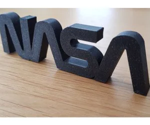 Nasa Lettering 3D Models
