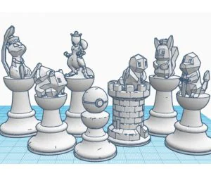 Pokemon Chess 3D Models