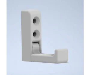 Foldable Wall Hook Print In Place 3D Models