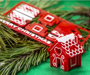 Gingerbread House Kit Card 3D Models