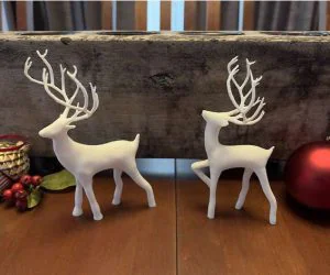 Christmas Reindeer Prancer 3D Models