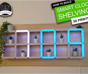 How To Build A Giant Hidden Shelf Edge Clock 3D Printable Elegoo Arduino Nano Smart Home Led 3D Models