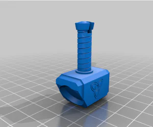 Thors Hammer Mjolnir Fridge Magnet 3D Models