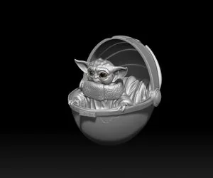 Smile Baby Yoda. 3D Models