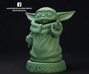 Baby Yoda Free Sample 3D Models