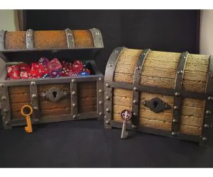 Treasure Chest Working Lock 3D Models