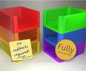 Stackable Storage Caddies 3D Models