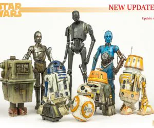 Star Wars Legion Scale Droid Pack. 3D Models