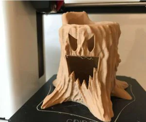 Halloween Tree Stump Led Candle 3D Models