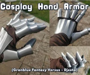 Cosplay Hand Armor V1 Djeeta Granblue Fantasy 3D Models