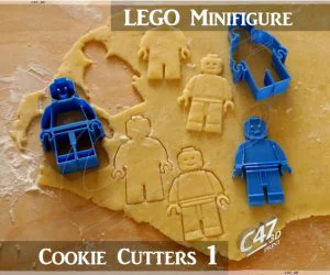 Lego Minifigure Cookie Cutters Set 1 3D Models
