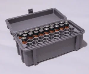 48 Aaa Battery Holder Rugged Box 3D Models