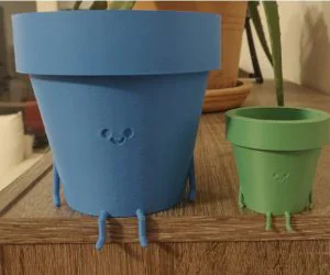 Happy Sitting Pot V1 3D Models