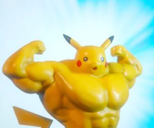 Ultra Swole Pikachu 3D Models