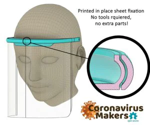 Easy 3D Printed Face Shield 3D Models
