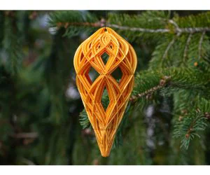 Christmas Teardrop Ornaments 3D Models