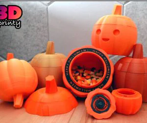 Twist Lock Pumpkin 3D Models