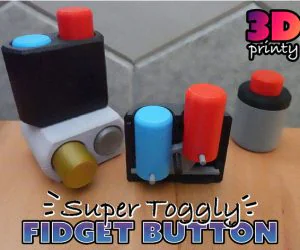 Super Toggly Fidget Button 3D Models