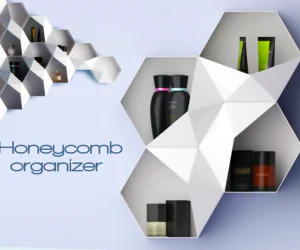 Honeycomb Organizer For Perfumes 3D Models