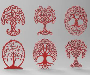 Celtic Art Tree For Cnc And Remixes 3D Models