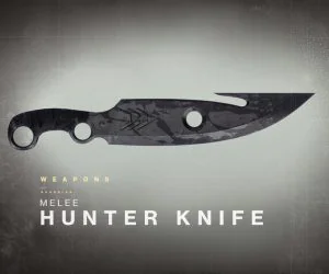 Destiny Hunters Knife 3D Models