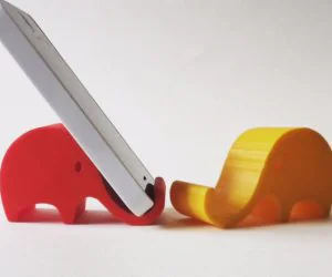 Elephant Smart Phone Holder 3D Models