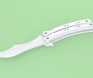 Improved Butterfly Knife From Csgo 3D Models