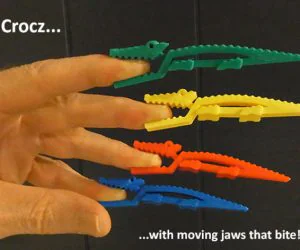 Crocz… Crocodile Clips Clamps Pegs With Moving Jaws 3D Models
