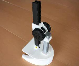 A Fully Printable Microscope 3D Models