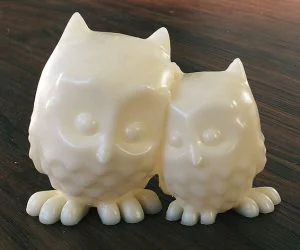 Cuddling Owls 3D Models