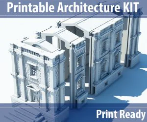 Printable Architecture Kit 2 Victorian Town House 3D Models