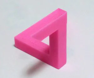 Paradox Illusions Design Penrose Triangle 3D Models