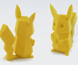 Lowpoly Pikachu 3D Models