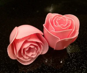 Printable Rose Flower 3D Models