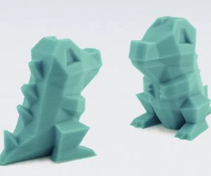 Lowpoly Totodile 3D Models
