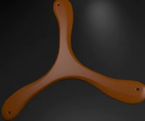Tribladed Boomerang 3D Models