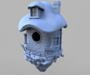 Dwarf Birdhouse 3D Models