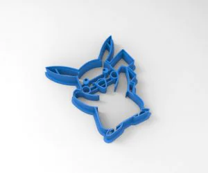 Poketmonpicachu Cookie Cutter 3D Models