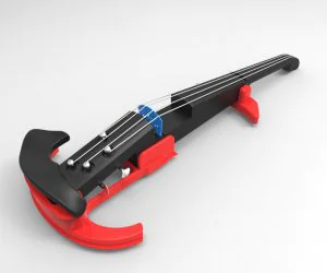 Easy Printing Electric Violin. 3D Models