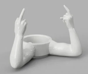 The Meta Middle Finger Ring 3D Models