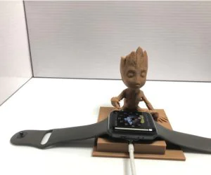Baby Groot Apple Watch Holder 3D Models
