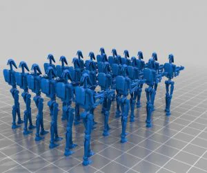 Star Wars Legion B1 Droid 3D Models
