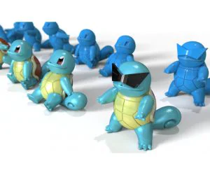 Squirtle Pokemon 3D Models