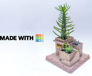 Mini Middle Eastern Villas Planter 3In1 3D Models