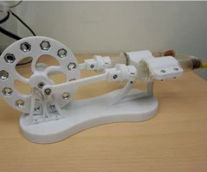 3D Printed Stirling Engine Type Alpha 3D Models