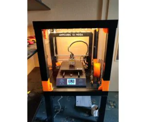 Two Door Enclosure For Anycubic I3 Mega With Ikea Lack Tables 3D Models