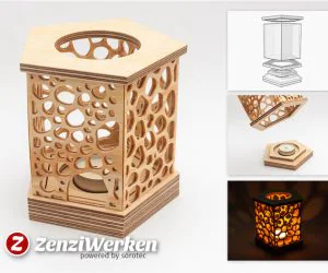 5Sided Grill Lantern Cnclaser 3D Models