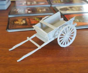 Small Cart 28Mm Fits 1″ Base 3D Models