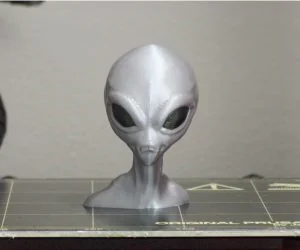 Alien Alien Bust Multimaterial 3D Models