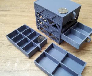 Mini Drawers Stackable 3D Models